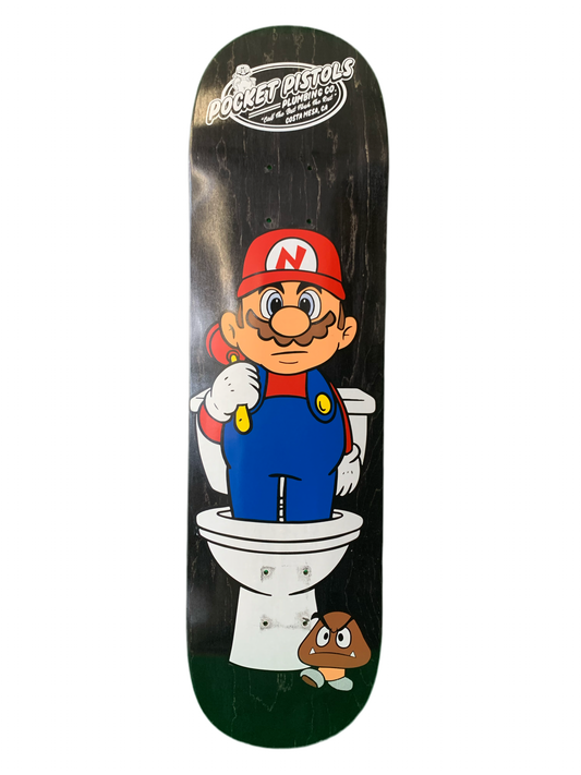 Pocket Pistols Plumbing Super Mario 8.1" Classic Skateboard Deck