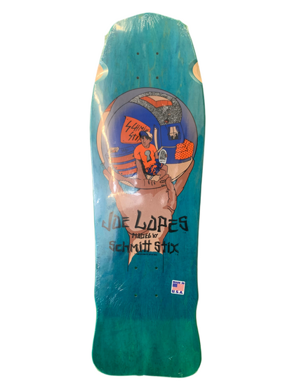 Schmitt Stix Joe Lopes Pro Model 9.75" Blue Classic Skateboard Deck