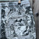Long Beach Skate Co LBS Long Side Vintage Grey Wood Camo Volley Short