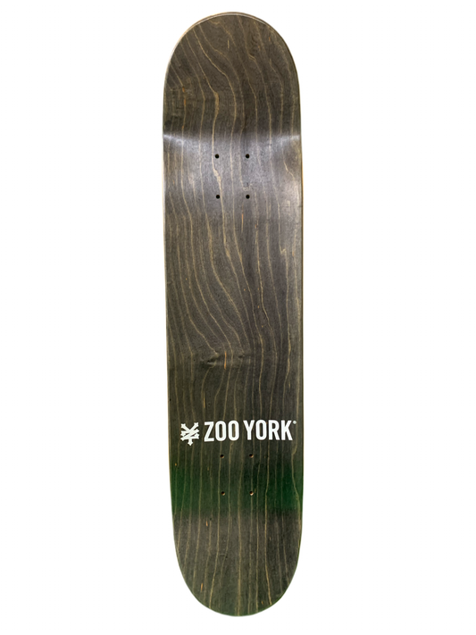 Zoo York Brandon Westgate Olde English Silver/Maroon 7.6" Classic Skateboard Deck