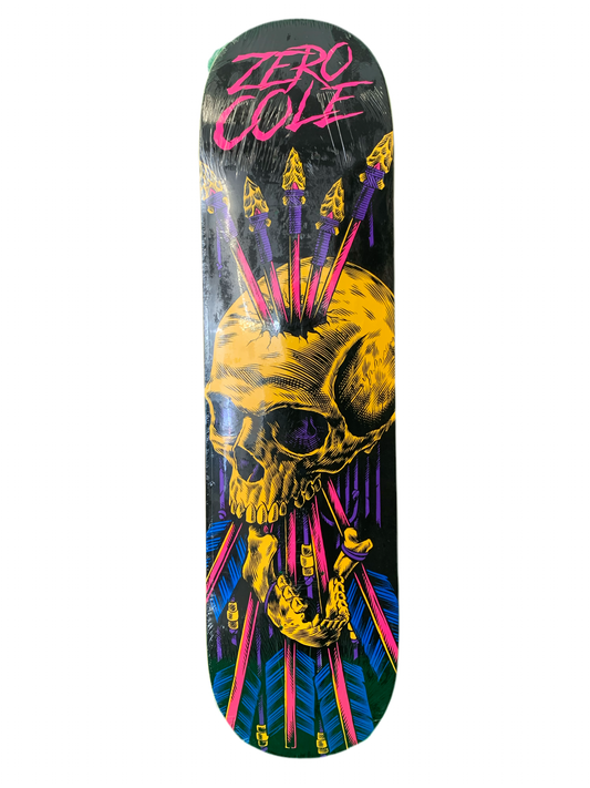 Zero Chris Cole Blacklight Series Skull 7.75" Classic Skateboard Deck