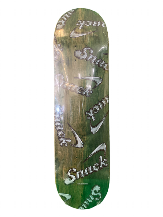 Snack Alive Glass Green 8.3" Classic Skateboard Deck