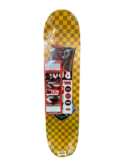 Real Nick Dompierre Repaint White 7.5" Classic Skateboard Deck