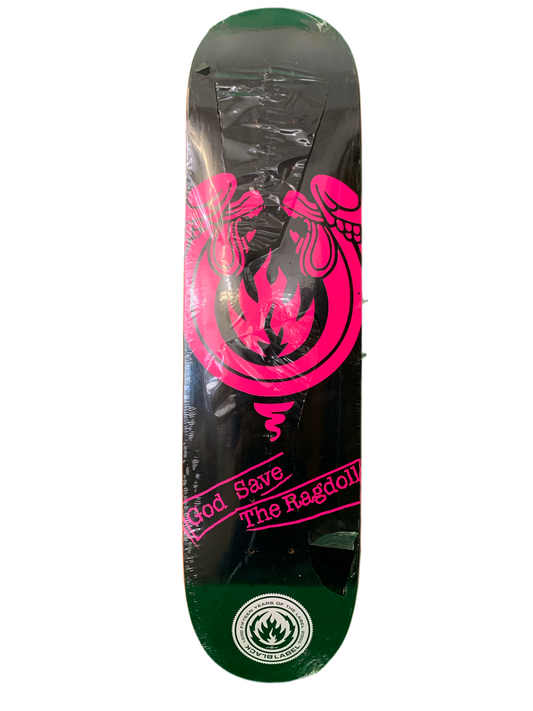 Black Label Ragdoll Pink Snake 7.75" Classic Skateboard Deck