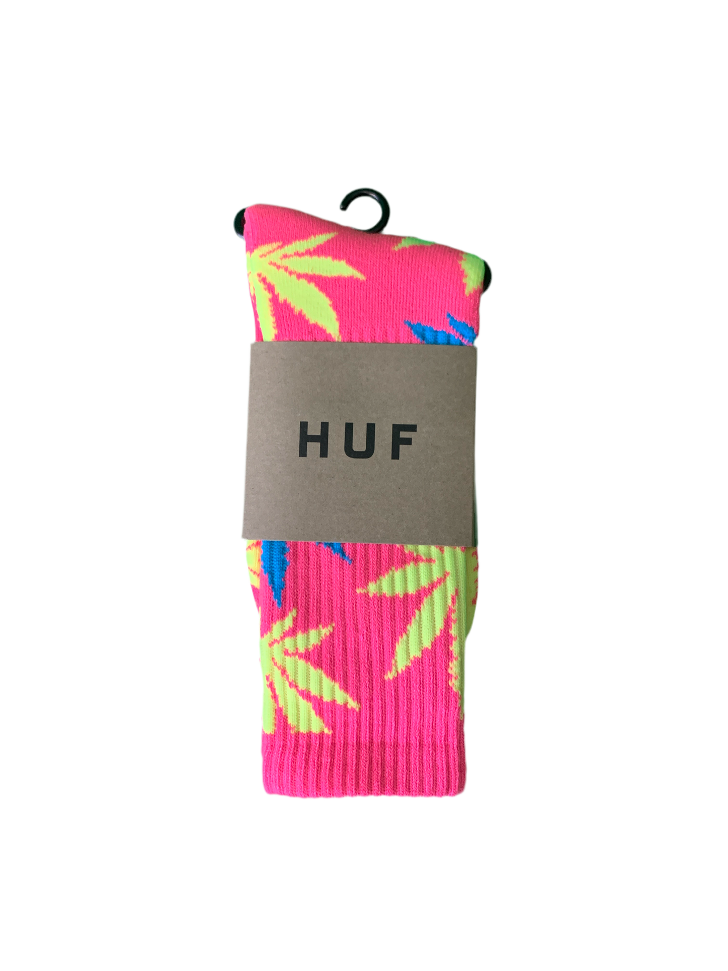 HUF Plantlife Neon Pink Crew Socks