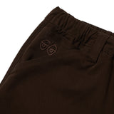 Krooked Eyes Twill Short Brown Shorts