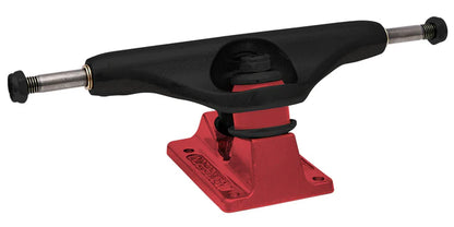 Independent Stage 11 Splatter Span Black Anodized Red Standard Trucks