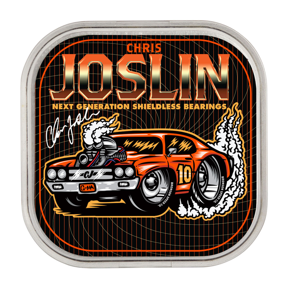 Bronson Speed Co. Chris Joslin Pro 6-Ball Bearing Raw Skateboard Bearings