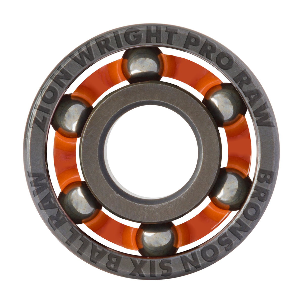 Bronson Speed Co. Zion Wright Pro 6-Ball Raw Skateboard Bearings