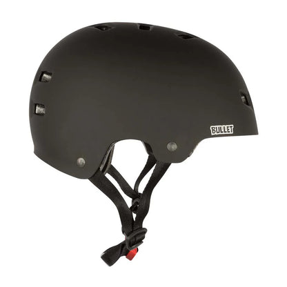 Bullet Deluxe Matte Black Adult Skateboard Helmet
