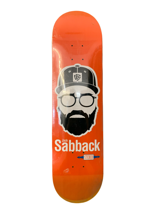 Stereo Jack Sabback Plain And Simple 8.125" Classic Skateboard Deck