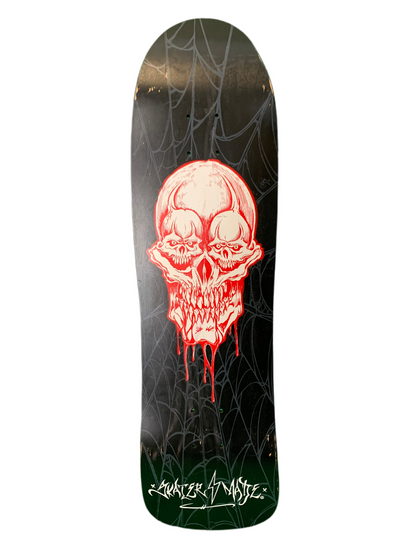 Skater Made Spider Skull Black Numbered /50 9.5" Classic Deck Skateboard Deck