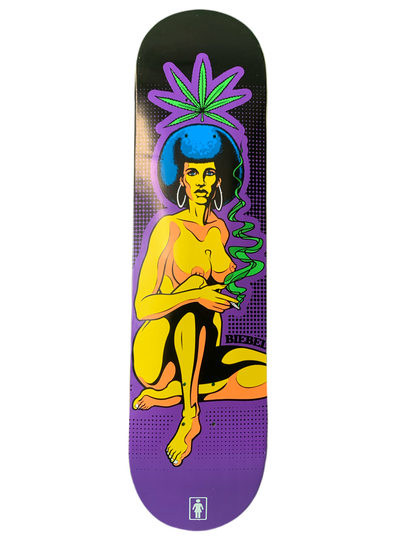 Girl Brandon Biebel Blacklight Sean Cliver 7.8" Classic Skateboard Deck