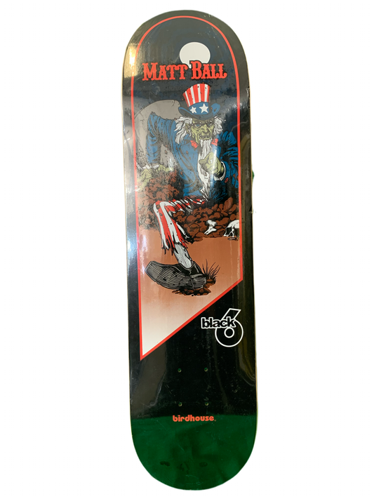 Birdhouse Matt Ball Uncle Sam's Graveyard 8.125" Classic Skateboard Deck