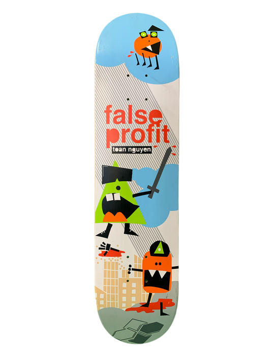 False Profit Toan Nguyen Cartoons 7.75" Classic Skateboard Deck