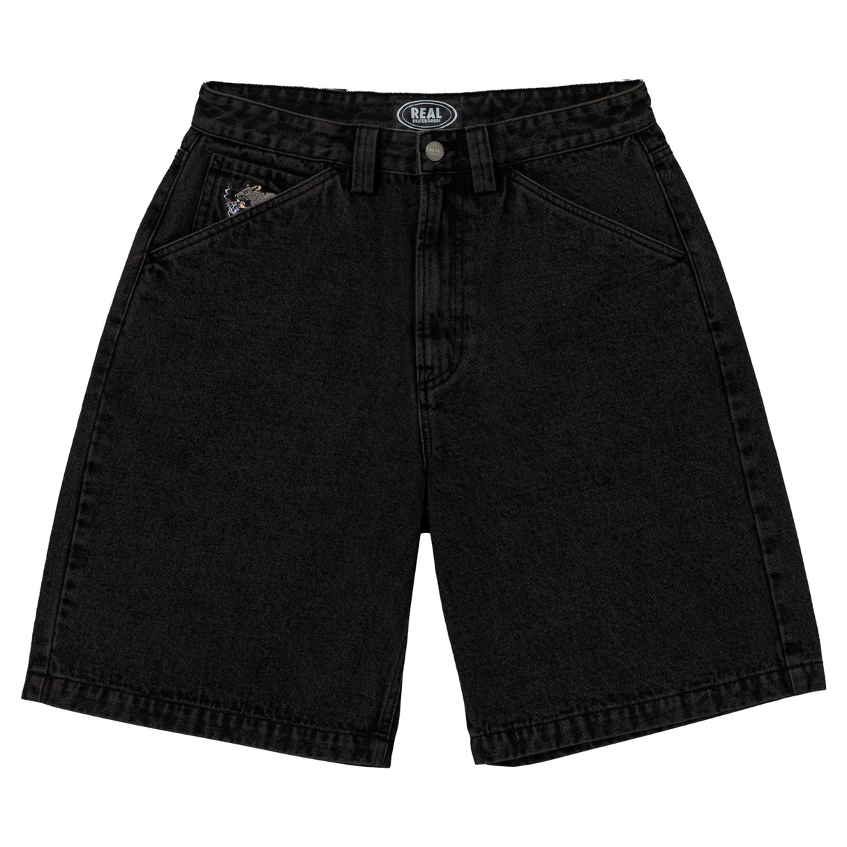 Real Street Cleaner Black Stone / Acid Wash Shorts