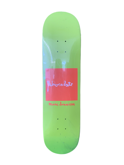 Chocolate Marc Johnson Lime Green/Orange 8.18" Classic Skateboard Deck