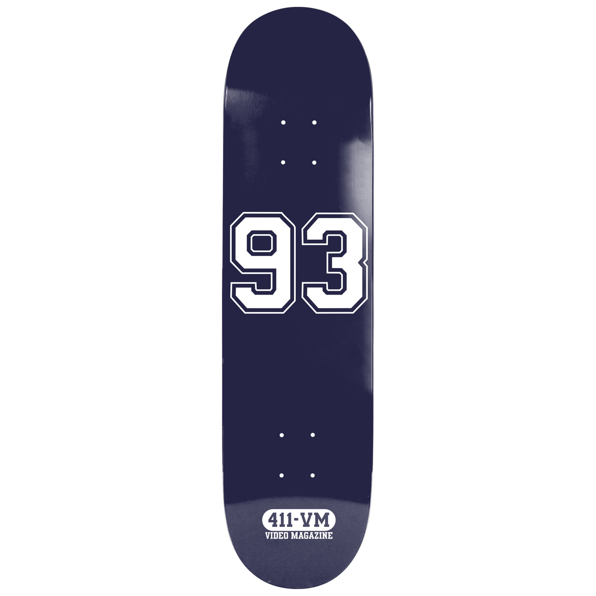 411VM Athletic Navy EX7 8.25" Skateboard Deck
