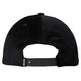 Real Oval Black / Black Snapback Hat
