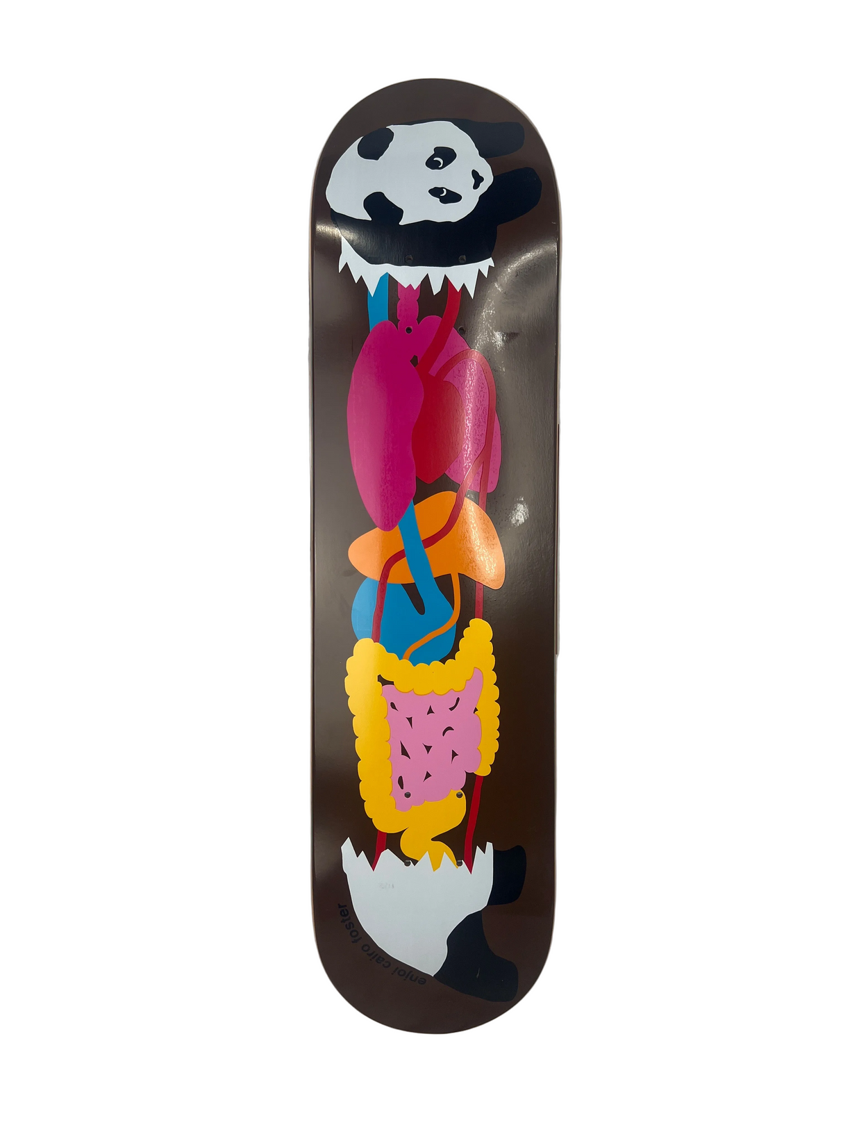 Enjoi Cairo Foster Gutsy Brown White Red SIze 7.75" Vintage NOS Deck