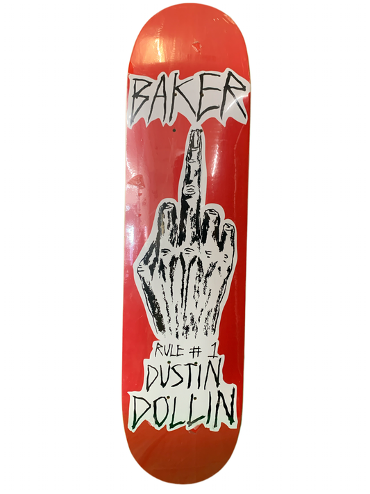 Baker Dustin Dollin Rule #1  7.75" Classic Skateboard Deck