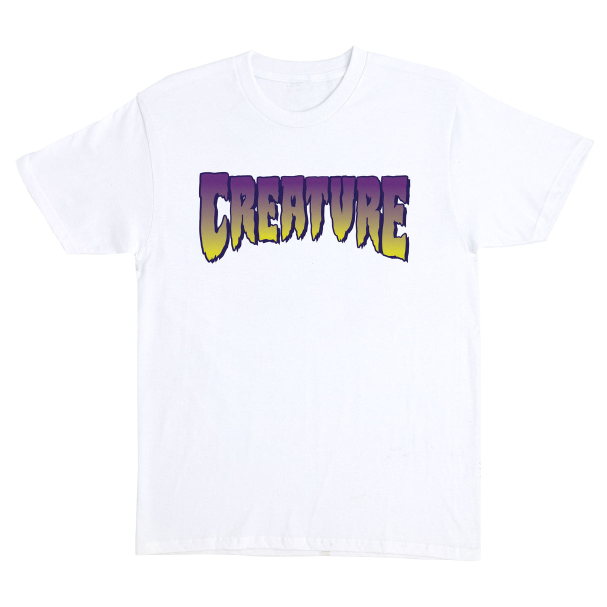 Creature Logo White Purple  S/s Shirt