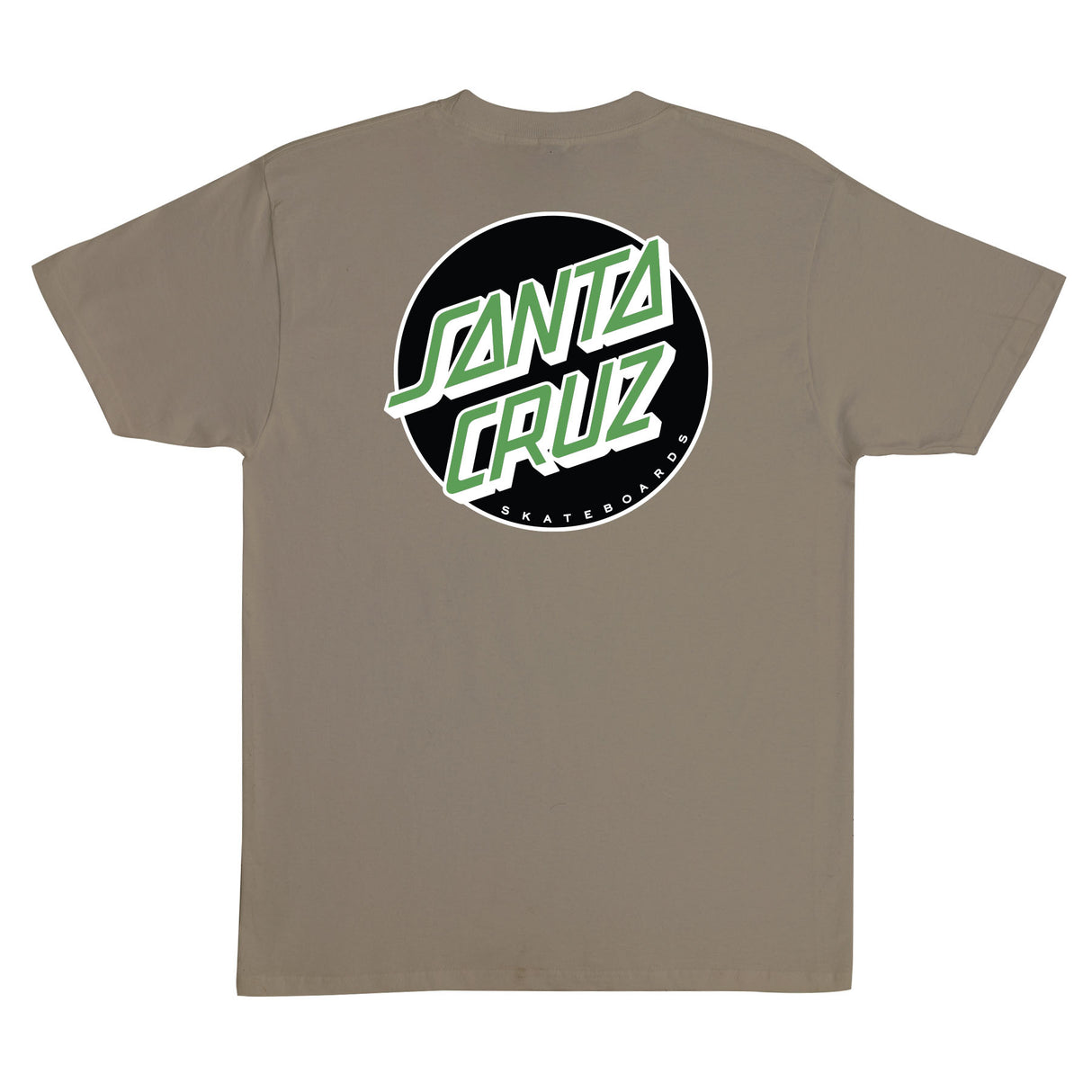 Santa Cruz Other Dot S/S Heavyweight T-Shirt Prairie Dust w/Bk/Grn