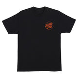Santa Cruz Opus Dot Heavyweight Black w/Orange S/s Shirt