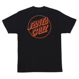 Santa Cruz Opus Dot Heavyweight Black w/Orange S/s Shirt