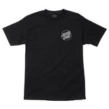 Santa Cruz Opus Dot S/S Heavyweight T-Shirt Black w/White