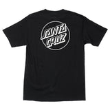 Santa Cruz Opus Dot S/S Heavyweight T-Shirt Black w/White