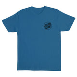 Santa Cruz Opus Dot S/S Heavyweight T-Shirt Indigo Blue w/Black