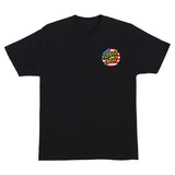 Santa Cruz July 4th Dot V2 Heavyweight Black S/s Shirt