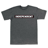 Independent Bar Logo Dark Heather Grey Heavyweight S/s Shirt