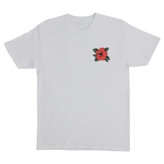 Santa Cruz Screaming Hibiscus Dot Ash Heavyweight S/s Shirt