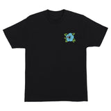 Santa Cruz Screaming Hibiscus Dot Black Heavyweight S/s Shirt