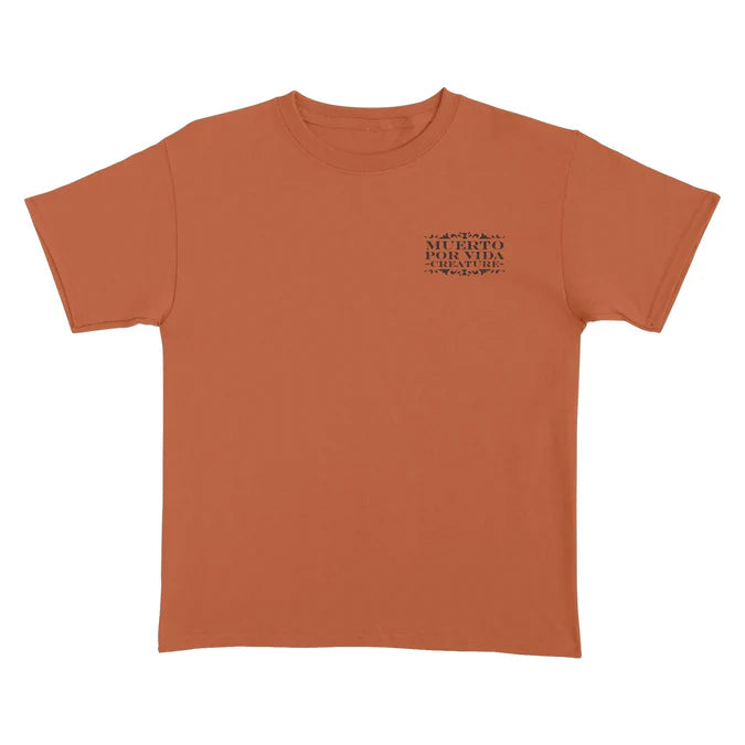 Creature La Muerta Relic Heavyweight Texas Orange S/s Shirt