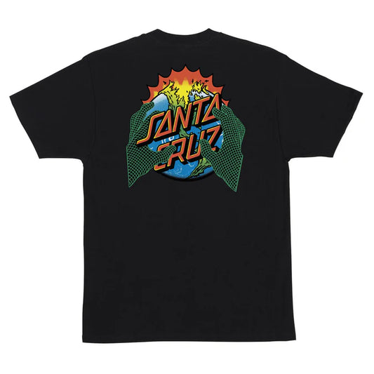 Santa Cruz Kendall End Of The Dot Heavyweight Black White S/s Shirt
