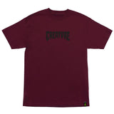 Creature Mono Maroon Black S/s Shirt