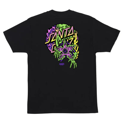 Santa Cruz Stranger Things Demogorgon Dot Black Heavyweight S/s Shirt