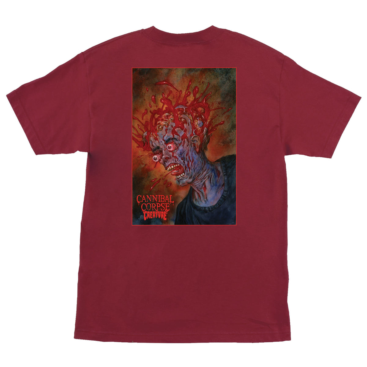 Creature Cannibal Corpse S/s Heavyweight Shirt Cardinal Red