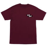 Independent Sticker Slap S/s Heavyweight Shirt Maroon