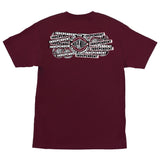 Independent Sticker Slap S/s Heavyweight Shirt Maroon