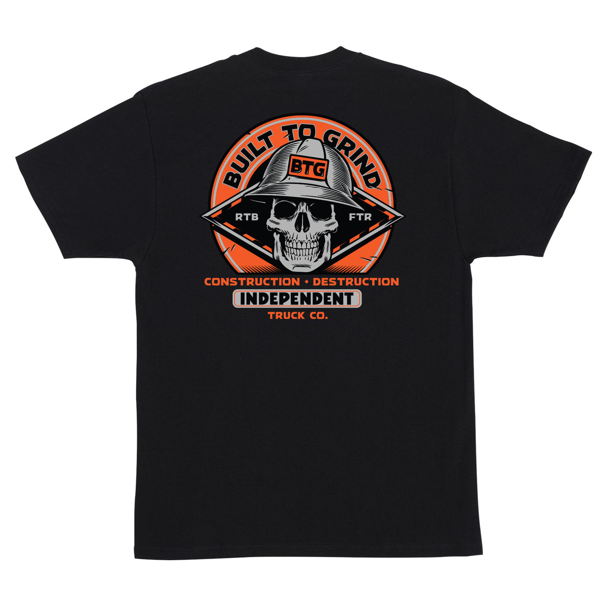 Independent Built To Grind Hard Head S/s Heavyweight Shirt Black
