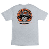 Independent Built To Grind Hard Head S/s Heavyweight Shirt Sport Grey