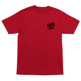 Santa Cruz Wood Cut S/s Heavyweight Shirt Red