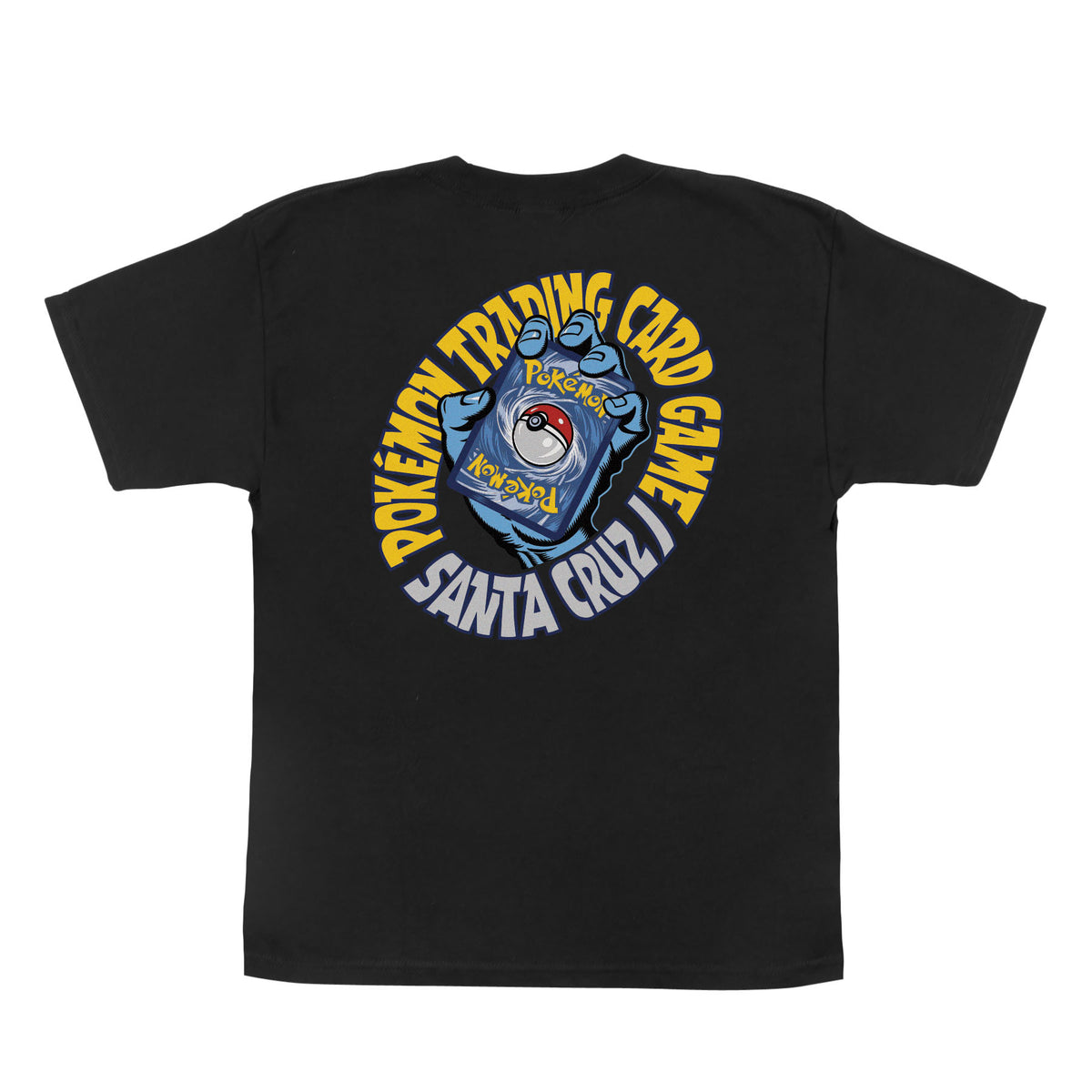 Santa Cruz x Pokémon TCG Hand S/S Midweight T-Shirt Black Youth