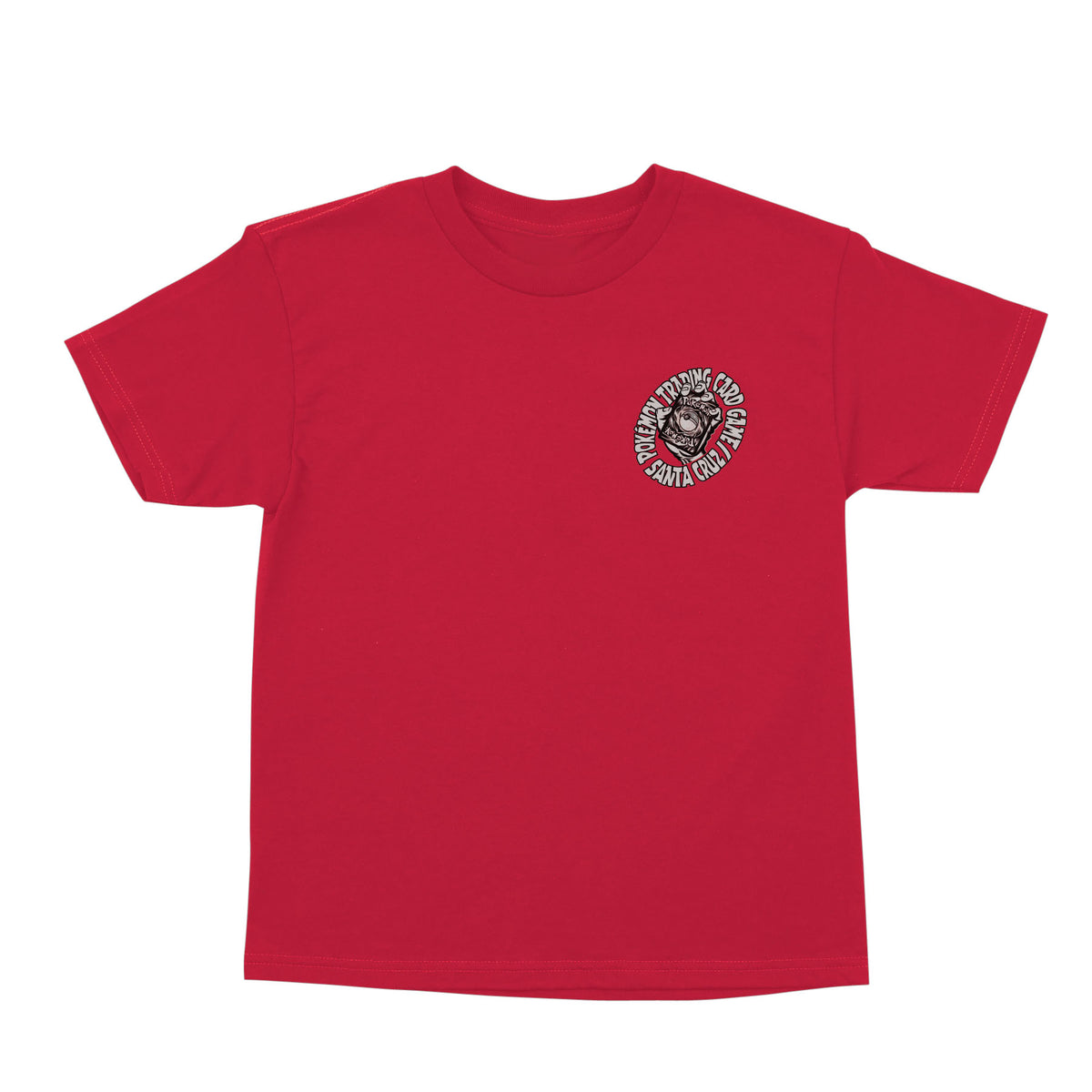 Santa Cruz x Pokémon TCG Hand S/S Midweight T-Shirt Red Youth