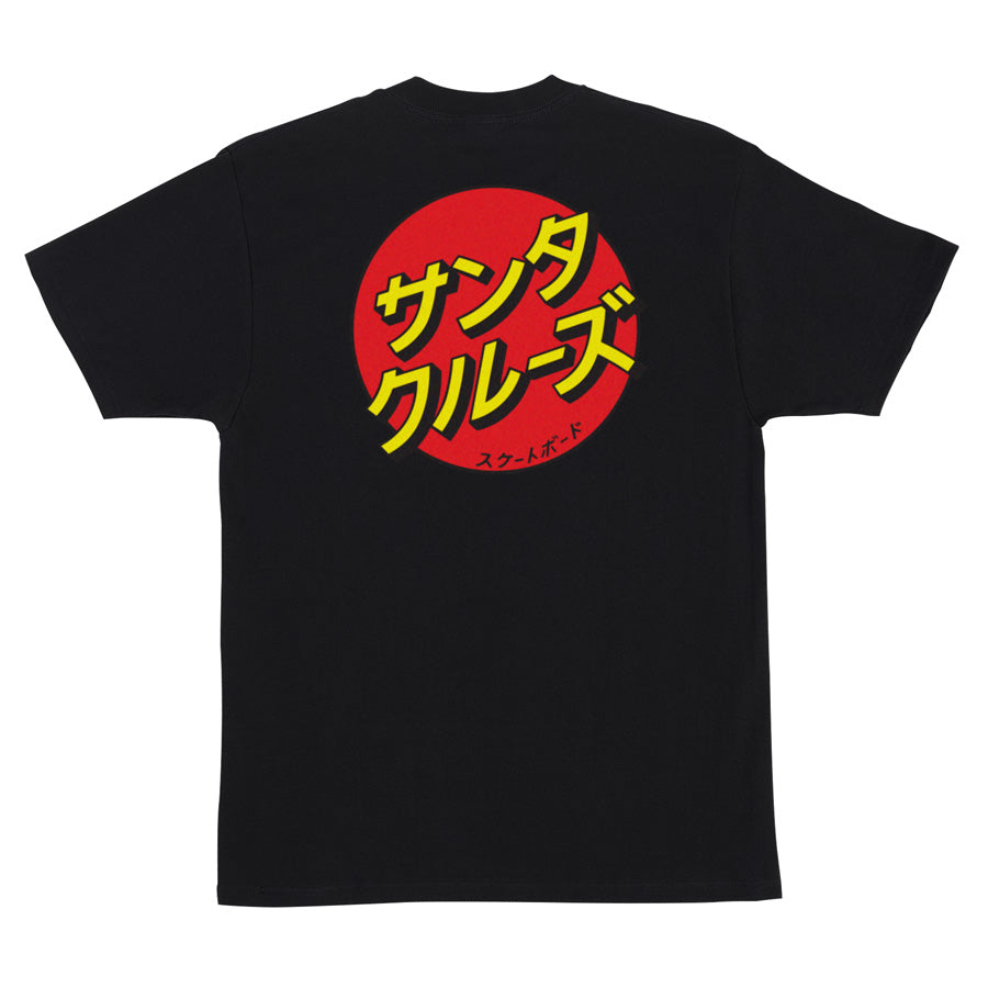 Santa Cruz Katakana Dot Heavyweight Black S/s Shirt