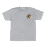 Santa Cruz July 4th Dot V2 Midweight Sport Grey Youth S/s Shirt